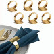 Metal Napkin Rings Set of 6 for Wedding Christmas Party