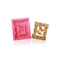 Large Retro Photo Frame Silicone Mold