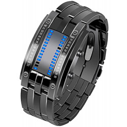Pack 2 of Mens Binary Sports Watch Digital LED