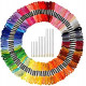 124 Skeins Embroidery Floss Cross Stitch Thread with Needles