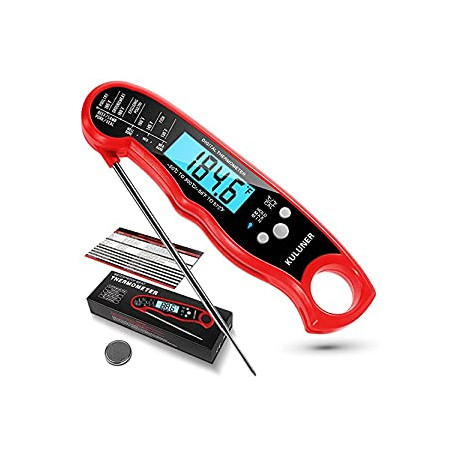 Waterproof Digital Instant Read Meat Thermometer with 4.6”