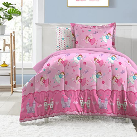 Ultra Soft Microfiber Girls Comforter Set, Pink, Twin