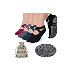 Non Slip Socks for Yoga Pilates Barre Fitness Hospital Socks for Women