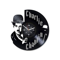 Charlie Chaplin Vinyl Record Wall Clock