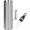 12" x 4" Metal Guiro Instrument with Scraper
