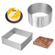 Adjustable Cake Mold Ring 2-piece Set, 6-12 Inch
