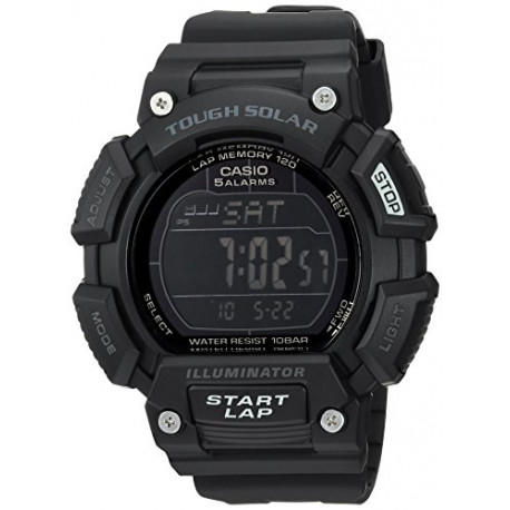 Casio Men's STLS-110H-1B2CF TOUGH SOLAR Digital Display Quartz Black Watch