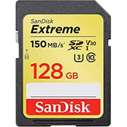 SanDisk 128GB Extreme SDXC UHS-I Memory Card - 150MB/s