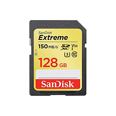 SanDisk 128GB Extreme SDXC UHS-I Memory Card - 150MB/s
