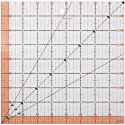 8.5x8.5 Square Acrylic Ruler