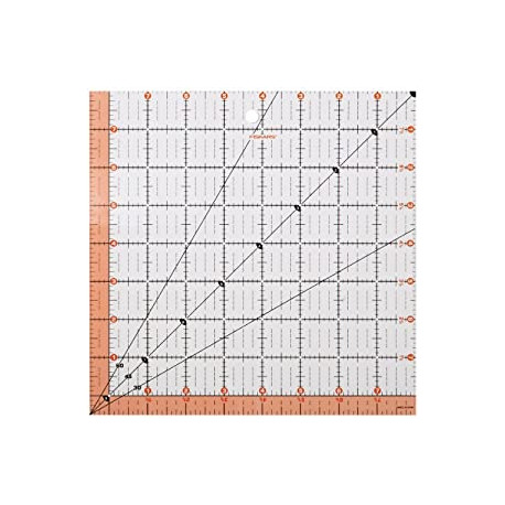 8.5x8.5 Square Acrylic Ruler