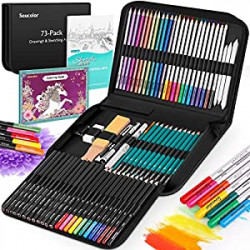Soucolor 73-Pack Art Supplies for Adults Teens Kids Beginners