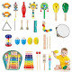 Toddler Musical Instruments Sets Wooden Percussion Instruments Toy for Kids