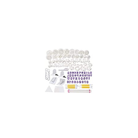 114 Cutters and Fondant Decorating Tools Set