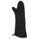 Pack 3 of Flame-Resistant Pyrotex Oven Mitt, 24", Black, Pair