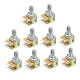 Carbon Film Taper Potentiometer 10pcs