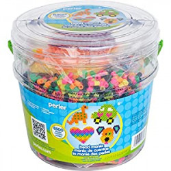 Perler Fuse Activity Bucket for Arts and Crafts, 8500 Beads, One Size, Multicolor