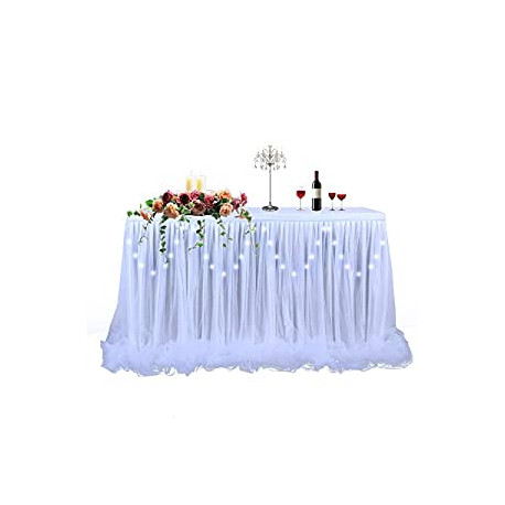 Tablecloth for Gender Revel or Baptism (9 ft table skirt)