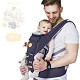 Carrier, 6-in-1 Baby Carrier with Waist Stool