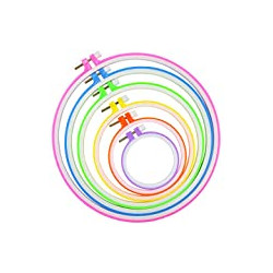 6 Pieces Embroidery Hoops