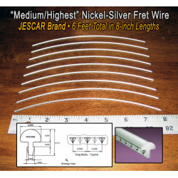 6 Feet Premium Jescar Medium/Highest Fret Wire/Frets for Guitar & More
