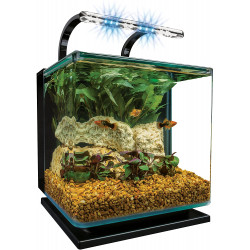 Contour 3 aquarium Kit 3 Gallons, Rounded Glass Corners, Includes LED Lighting