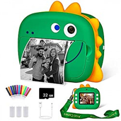 amera for Kids, Instant Print Camera with 32GB Memory Card