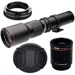 500mm/1000mm f/8 Manual Telephoto Lens for Nikon D7500