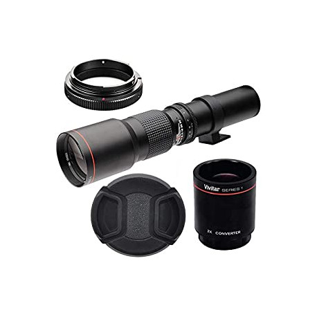 500mm/1000mm f/8 Manual Telephoto Lens for Nikon D7500