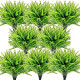 Pack 3 of Artificial Ferns for Outdoors Fake Fern Plant Faux 8pcs