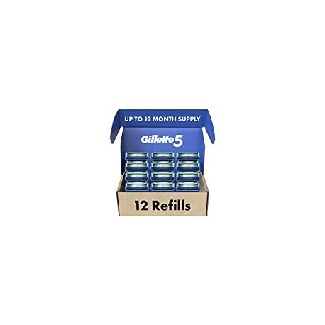 Gillette5 Mens Razor Blade Refills, 12 Count