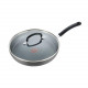 Safe Cookware Lid Fry Pan, 10-Inch, Black