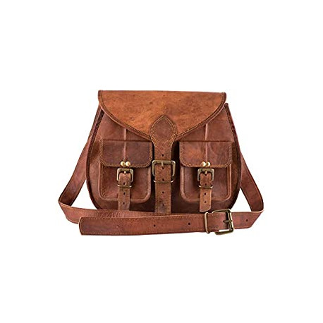 Women Handmade Leather Satchel Crossbody Large Purse