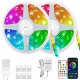Rgbic Led Strip Lights 32.8 Feet, Music Sync Flexible Color Changing