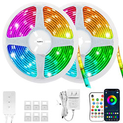 Rgbic Led Strip Lights 32.8 Feet, Music Sync Flexible Color Changing