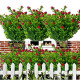8Bundles Outdoor Artificial Fake Flowers UV