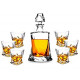 Whiskey Decanter Set with Glass, Crystal Liquor Decanter with 6 Old Fashioned Glasses