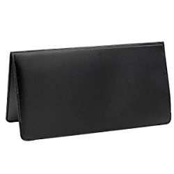 Black Vinyl Checkbook Cover