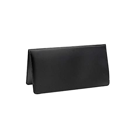 Black Vinyl Checkbook Cover