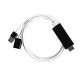 3 in 1 USB Female to HDMI Male Charger Cable