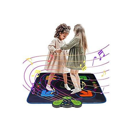 Dance Mat for Kids Ages 3 4 5 6 7 8 9 10+ (35.4"×35.4")