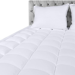 Quilted Fitted Premium Mattress Pad Full Size