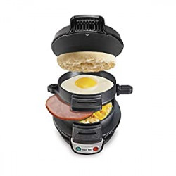 Hamilton Beach Breakfast Sandwich Maker with Egg Cooker Ring