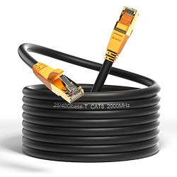 Ethernet Cable 10 ft, Cat 8 Ethernet